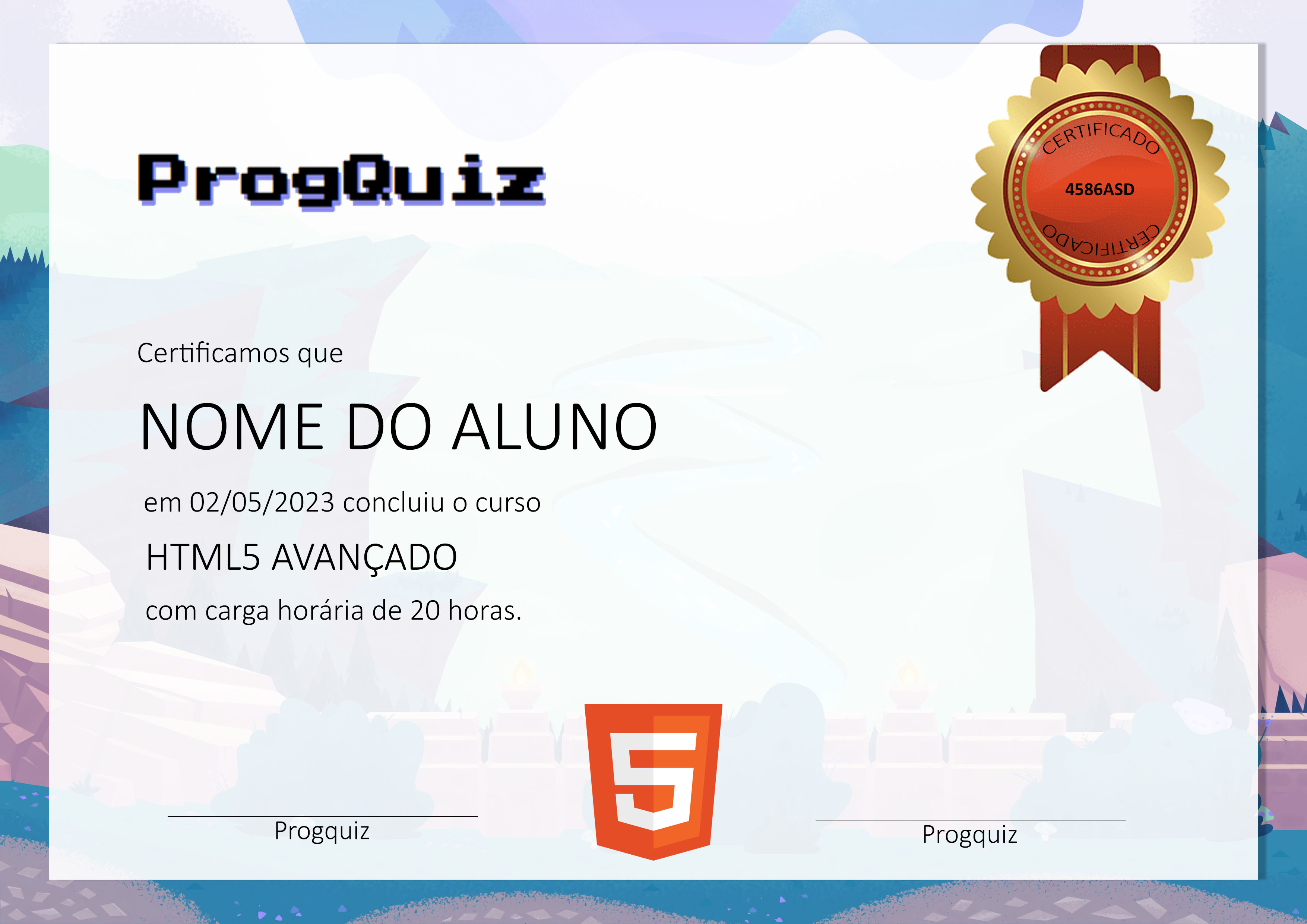 certificado de html