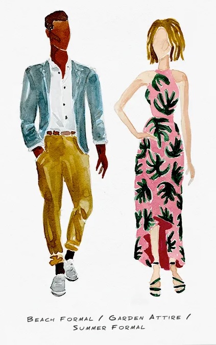 Estilo de roupa garden attire